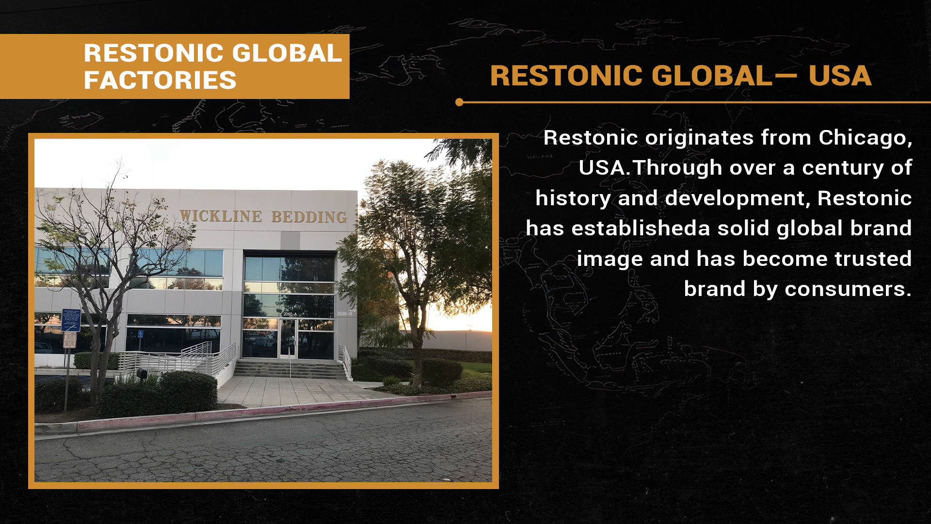 Restonic Global Factories - USA