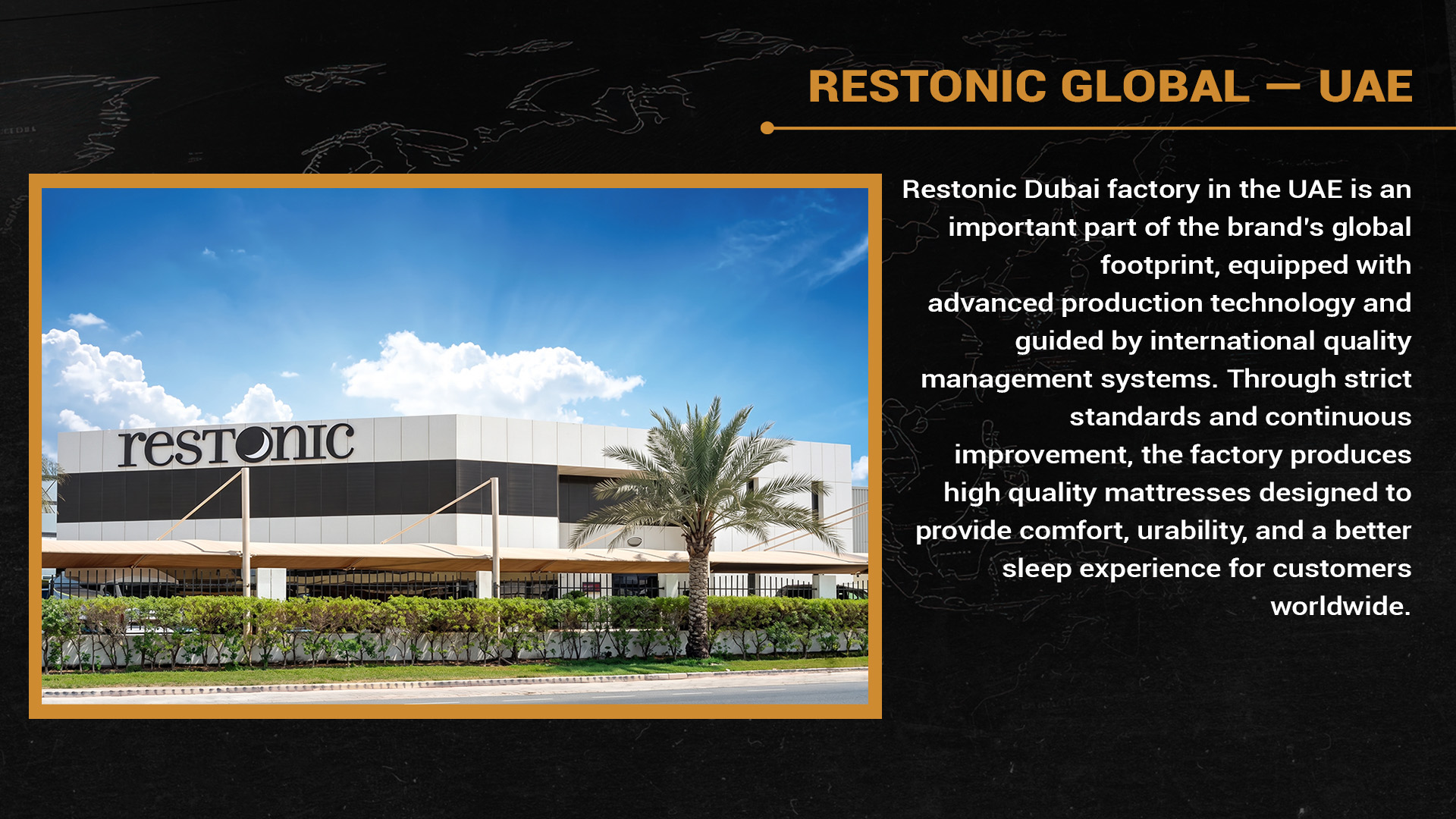Restonic Global Factories - UAE