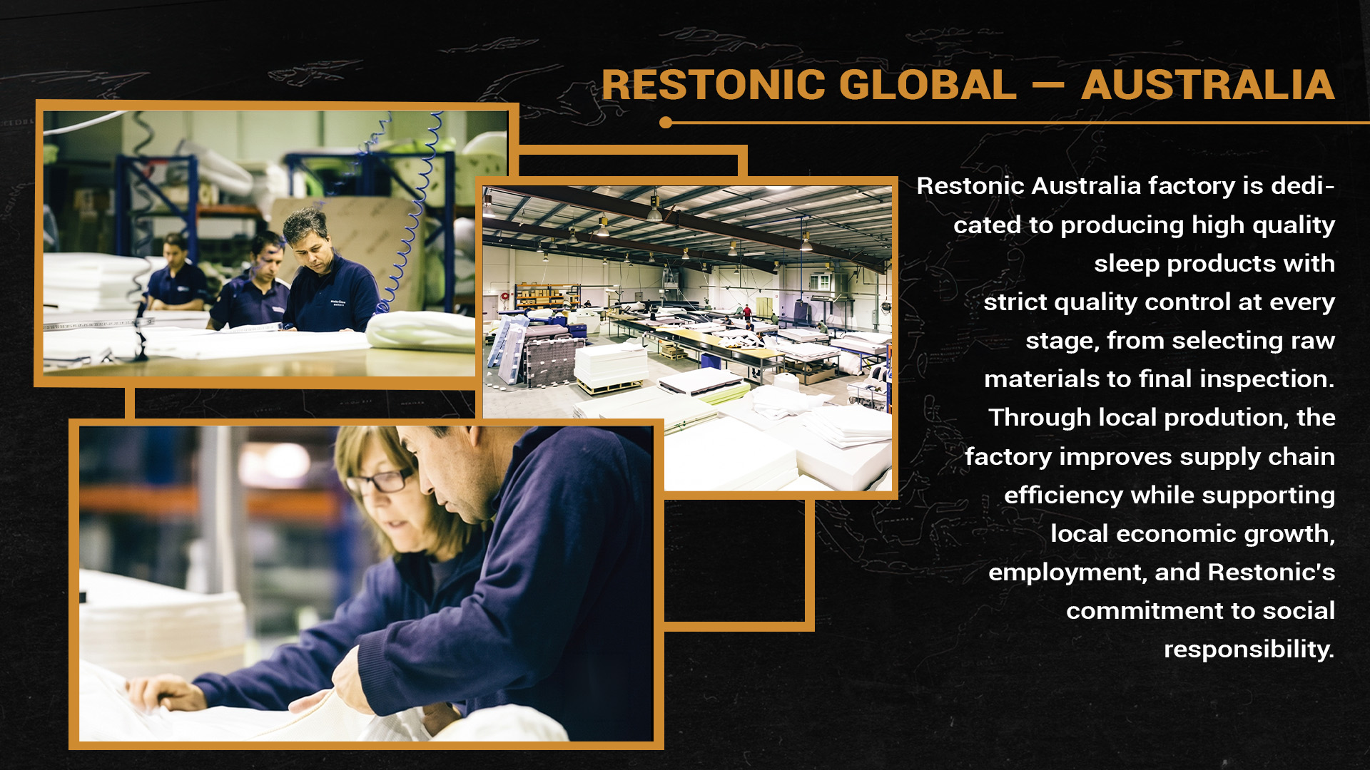 Restonic Global Factories - Australia